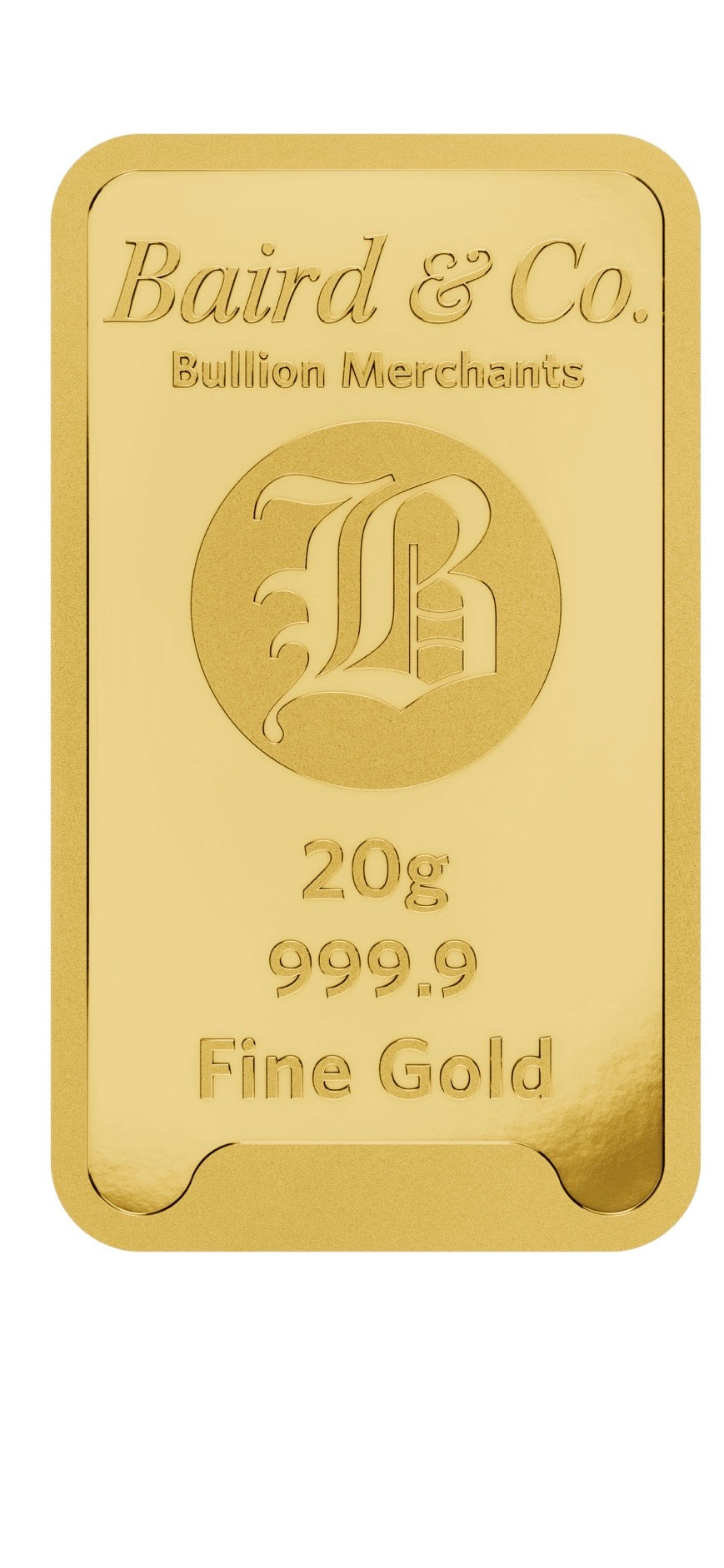 20g 999.9 Gold Bar – Baird & Co – Sealed Certicard – Investment Gold – UK Seller