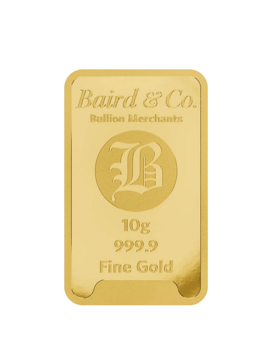 10g 999.9 Gold Bar – Baird & Co – Sealed Certicard – Investment Gold – UK Seller