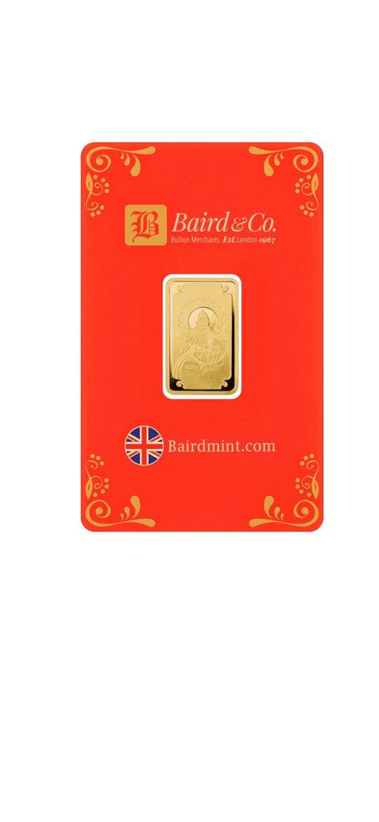 10g 999.9 Lakshmi Gold Bar – Baird & Co Minted – Sealed Certicard – UK Seller