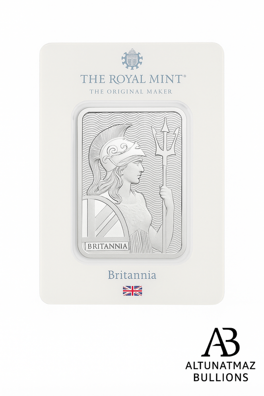 Royal Mint 100g Silver Bar – 999 Fine Silver Investment Bullion